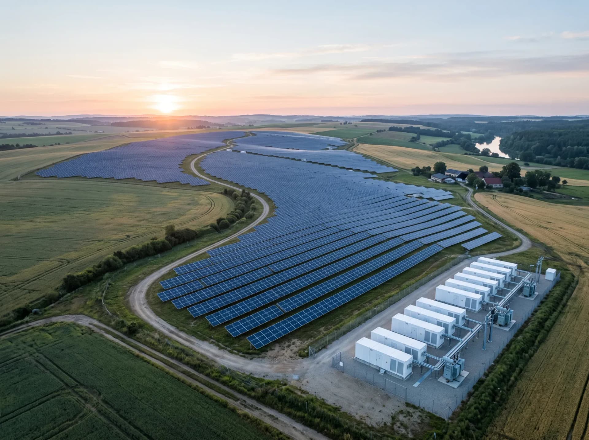 Utility Scale Solar Energy Farm