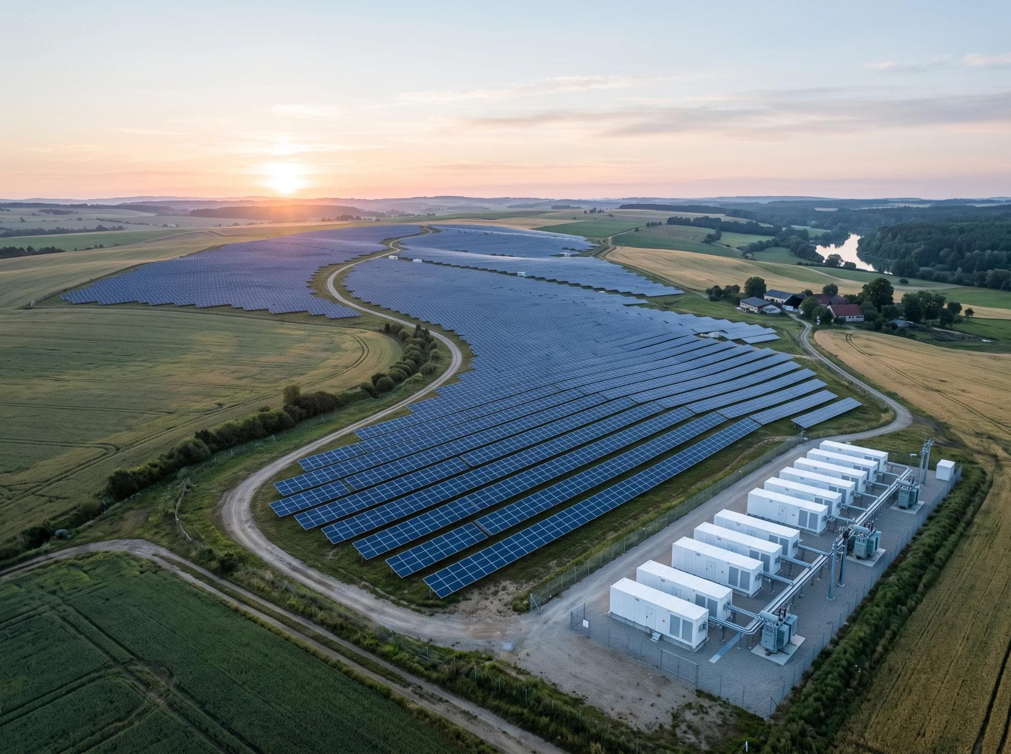 Utility Scale Solar Energy Farm